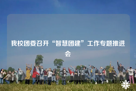 我校團委召開“智慧團建”工作專題推進會